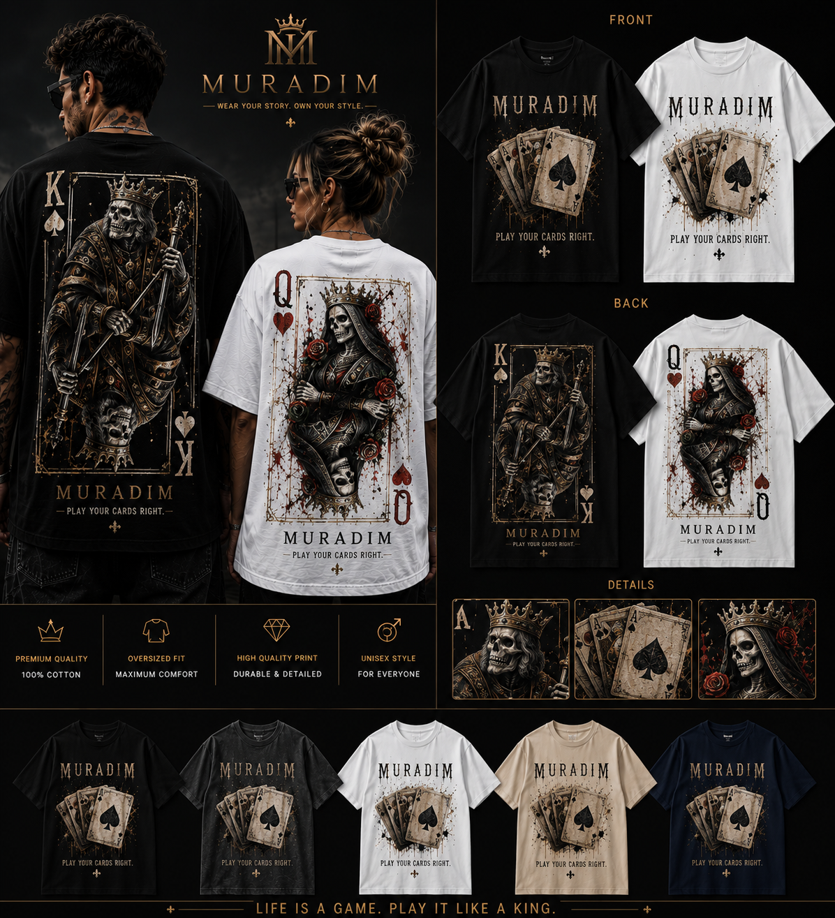 MURADIM – Play Your Cards Right Tee