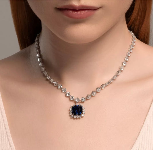 Collar Royal Zafiro Azul - Plata 925
