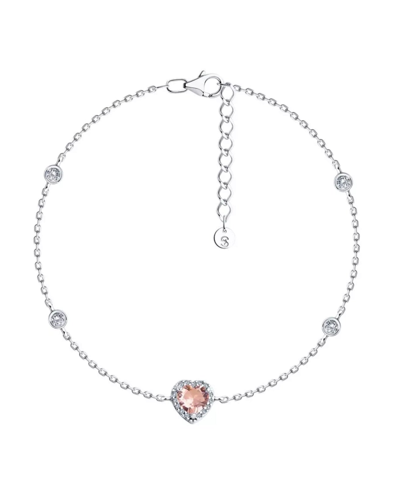 Pulsera de Cadena con Circonitas en Plata 925
