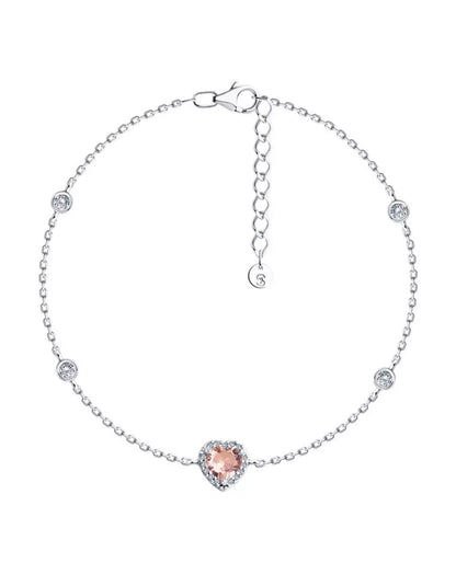 Pulsera de Cadena con Circonitas en Plata 925