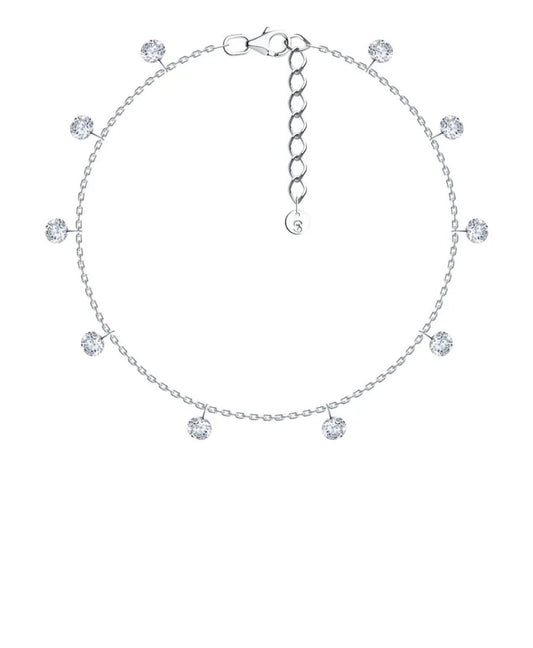 Pulsera Corazón con Morganita y Circonitas en Plata 925