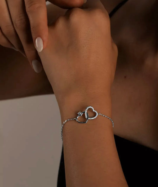 Pulsera de Cadena con Charm Colgante Plata 925