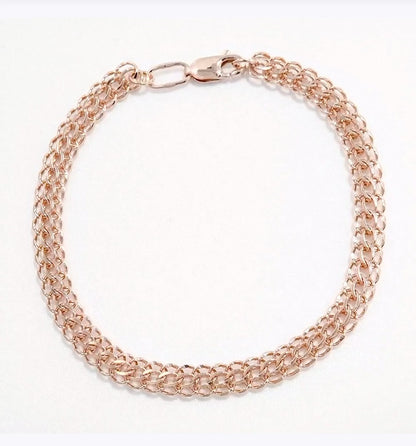 Pulsera Collar de Cadena Doble en Oro