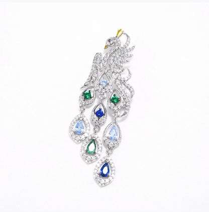 Broche Pavo Real Multicolor - Plata 925