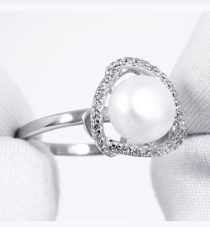 Anillo Solitario con Circonita en Plata 925